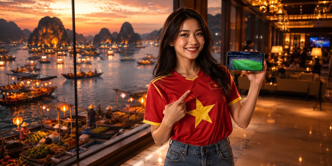 Người hâm mộ bóng đá tại vịnh Hạ Long theo dõi trận đấu và tìm hiểu game cá cược mới
